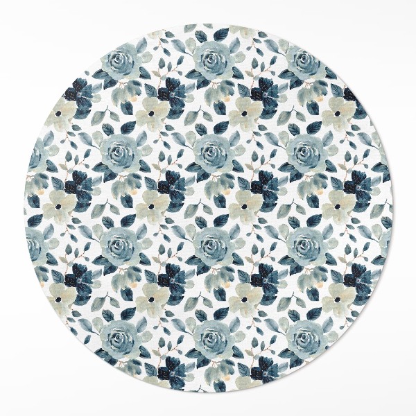 Pvc carpet Painted flowers regular pattern floral