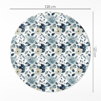 Pvc carpet Painted flowers regular pattern floral
