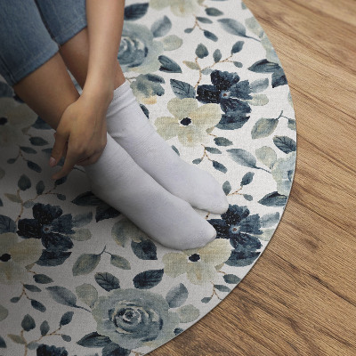Pvc carpet Painted flowers regular pattern floral