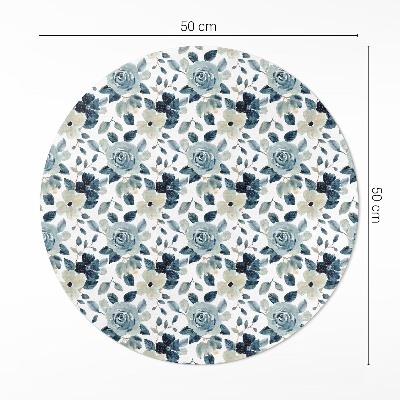Pvc carpet Painted flowers regular pattern floral