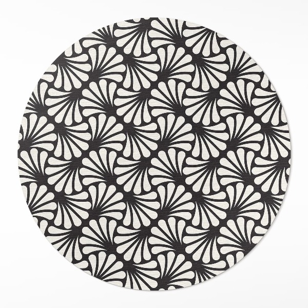 Vinyl floor rug Geometry art deco art deco glamour leaves