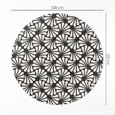 Vinyl floor rug Geometry art deco art deco glamour leaves