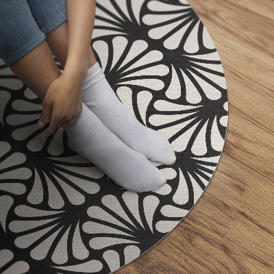 Vinyl floor rug Geometry art deco art deco glamour leaves