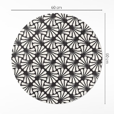 Vinyl floor rug Geometry art deco art deco glamour leaves