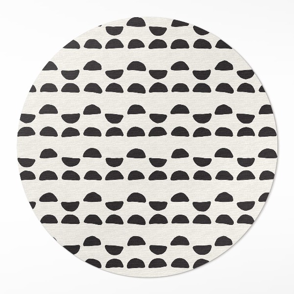 Pvc carpet Irregular crescents pattern boho