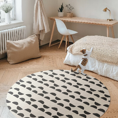 Pvc carpet Irregular crescents pattern boho