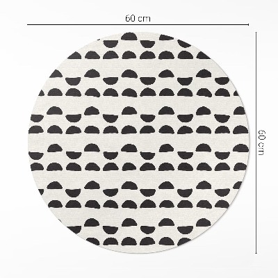 Pvc carpet Irregular crescents pattern boho