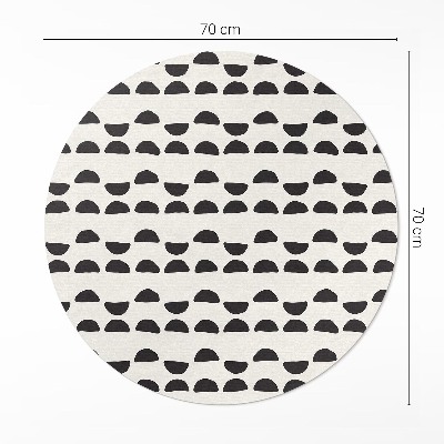 Pvc carpet Irregular crescents pattern boho