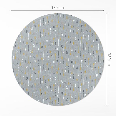 Vinyl rug Boho Indian arrows fine pattern