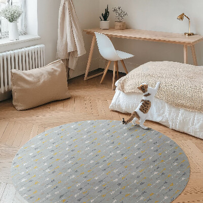 Vinyl rug Boho Indian arrows fine pattern