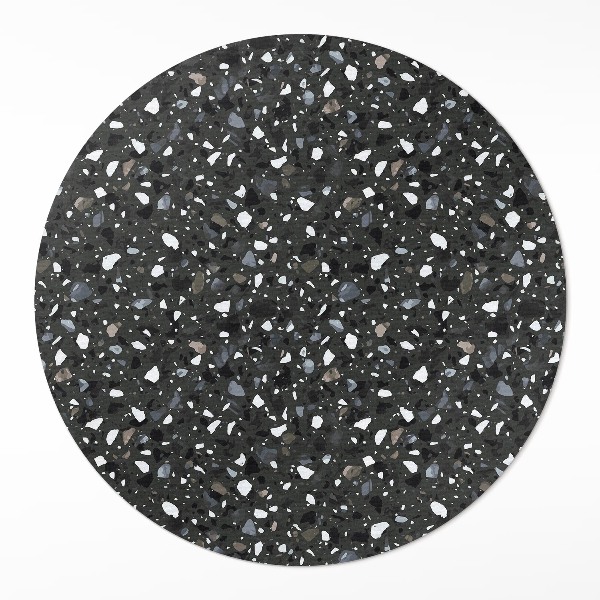 Pvc rug Dark gres decorative stone