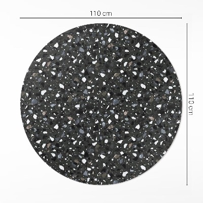 Pvc rug Dark gres decorative stone