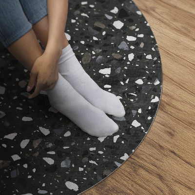 Pvc rug Dark gres decorative stone