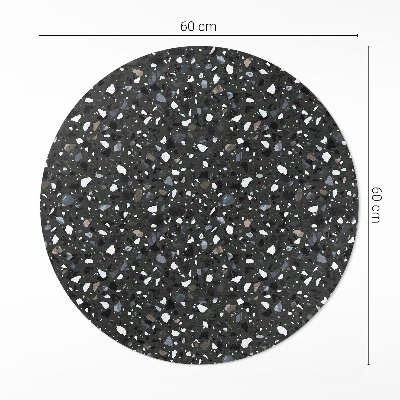 Pvc rug Dark gres decorative stone
