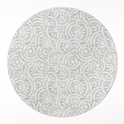 Vinyl rug Abstract oriental shapes boho lines