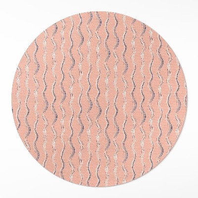 Pvc carpet Boho waves in pastel colors