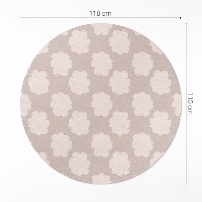 Pvc carpet Painted clouds in pastel colors