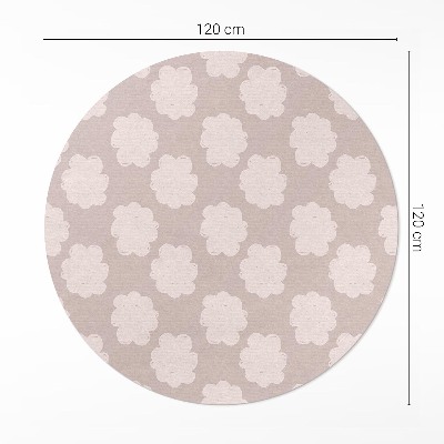 Pvc carpet Painted clouds in pastel colors