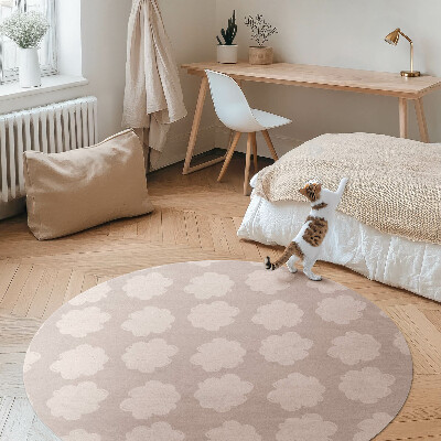 Pvc carpet Painted clouds in pastel colors