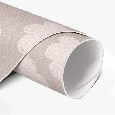 Pvc carpet Painted clouds in pastel colors