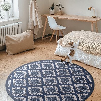 Vinyl rug Elegant fabric imitation pattern