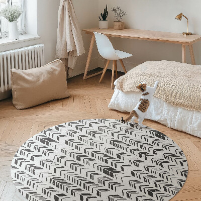 Pvc rug Indian design feathers and arrows boho