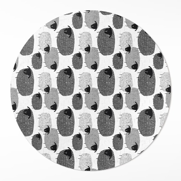 Pvc carpet Painted sheep regular pattern