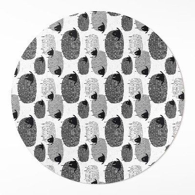 Pvc carpet Painted sheep regular pattern