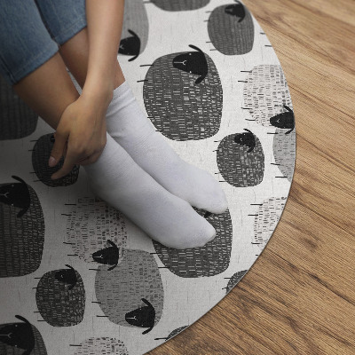 Pvc carpet Painted sheep regular pattern