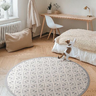 Vinyl rug Geometric minimalist pattern