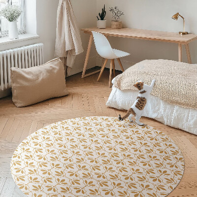 Pvc rug Decorative petals regular pattern