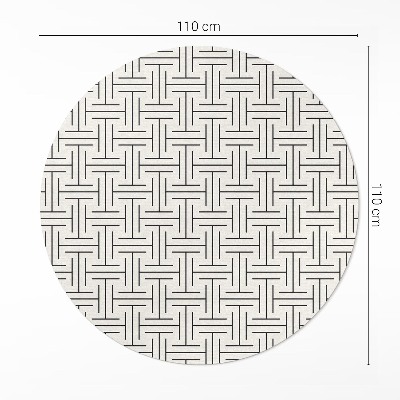 Pvc rug Regular lines minimalist labyrinth