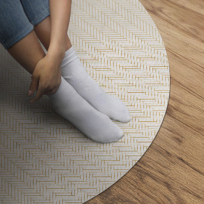 Vinyl rug Tiny parquet minimalist herringbone