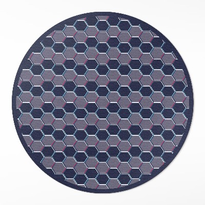 Vinyl floor rug Hexagons 3D tiny mosaic