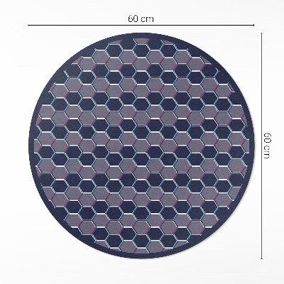 Vinyl floor rug Hexagons 3D tiny mosaic