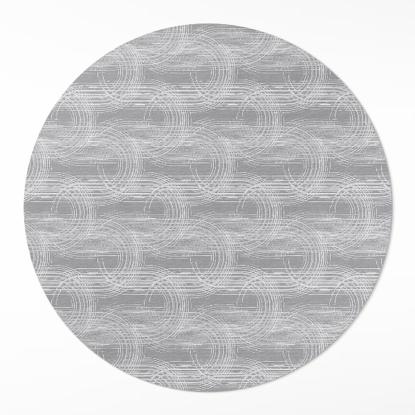 Pvc rug Regular scratches in boho style