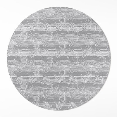 Pvc rug Regular scratches in boho style