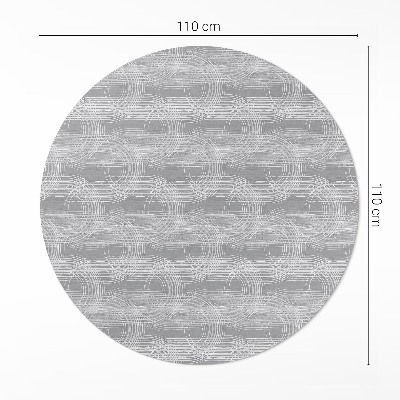 Pvc rug Regular scratches in boho style