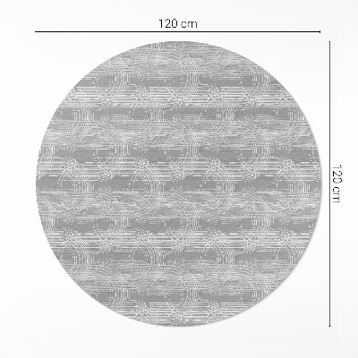 Pvc rug Regular scratches in boho style