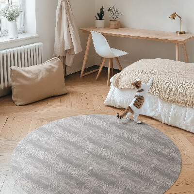 Pvc rug Regular scratches in boho style