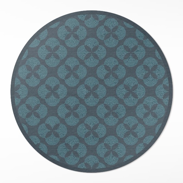 Pvc rug Quatrefoil geometric pattern