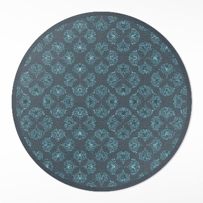 Pvc rug Quatrefoil geometric pattern