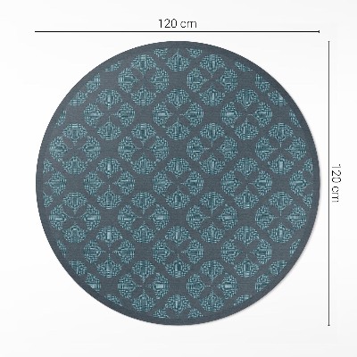 Pvc rug Quatrefoil geometric pattern