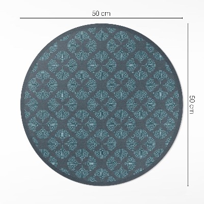 Pvc rug Quatrefoil geometric pattern