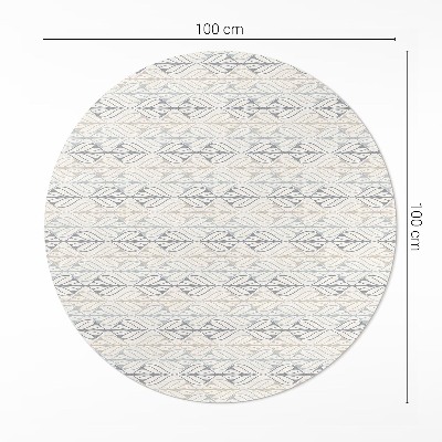 Pvc rug Regular leaves oriental pattern boho