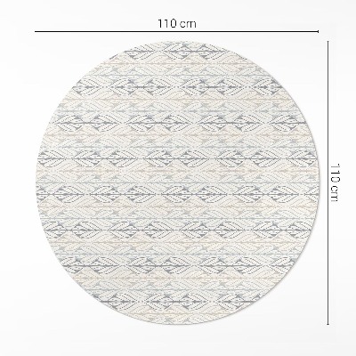 Pvc rug Regular leaves oriental pattern boho