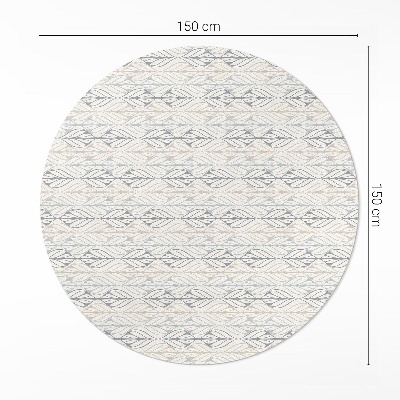 Pvc rug Regular leaves oriental pattern boho