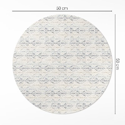Pvc rug Regular leaves oriental pattern boho