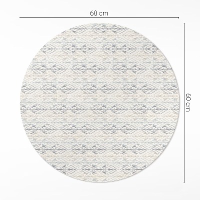 Pvc rug Regular leaves oriental pattern boho