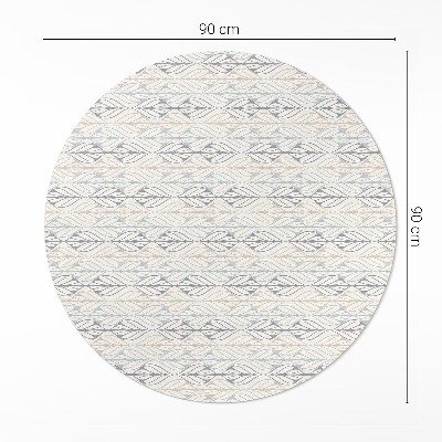 Pvc rug Regular leaves oriental pattern boho